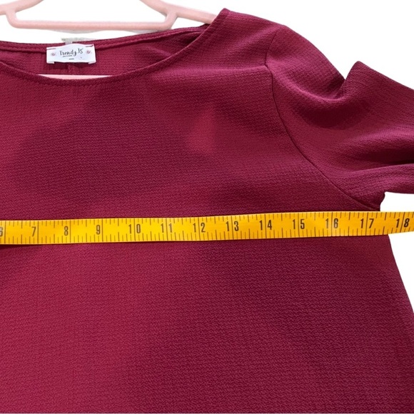 NWT TRENDY JS’ Maroon Dress Size Medium - Picture 2 of 8